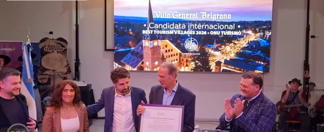 Villa General Belgrano, candidata a Best Tourism Villages 2026
