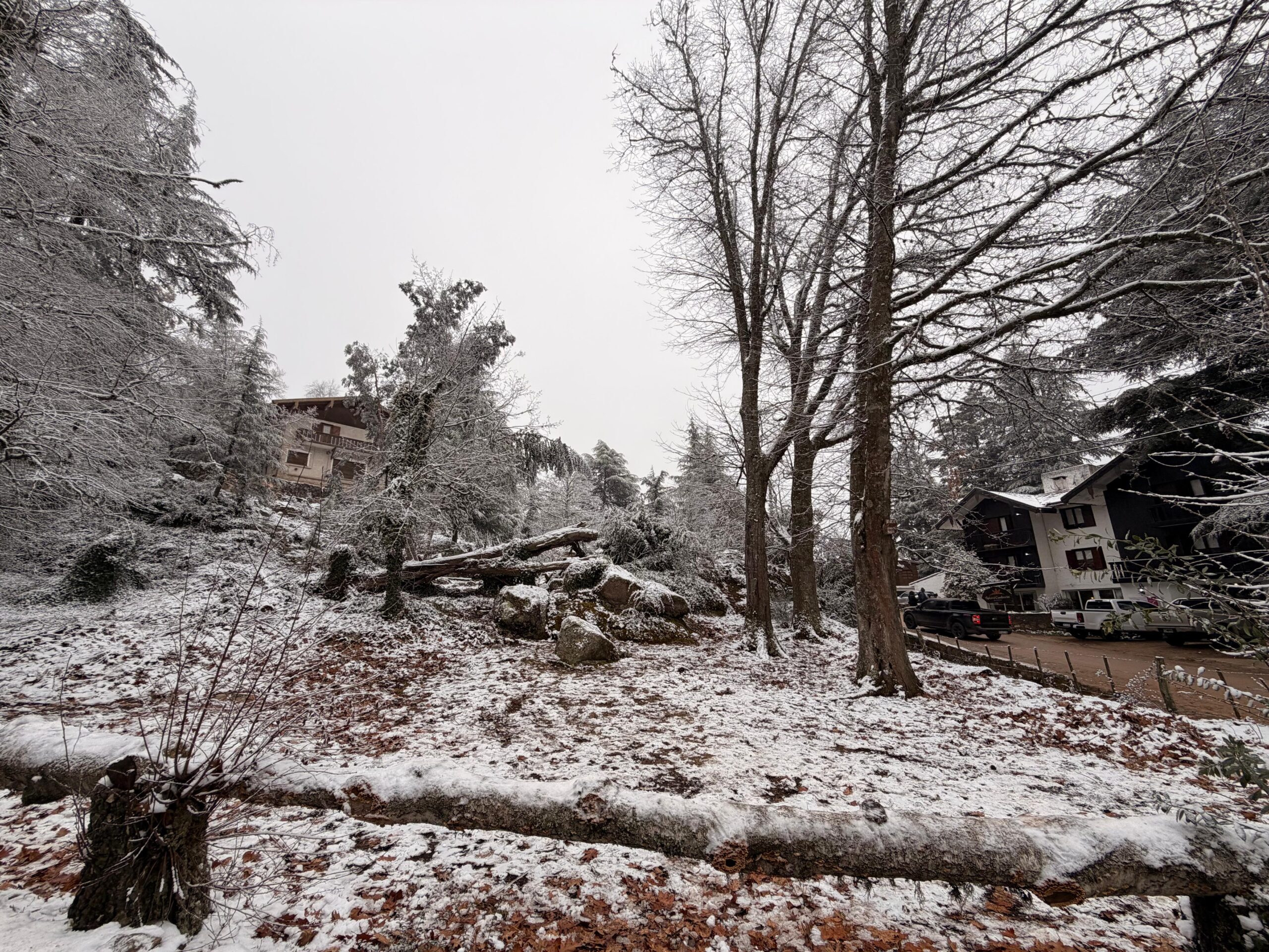 La nieve volvió a vestir de blanco las sierras de Córdoba y regaló postales inolvidables