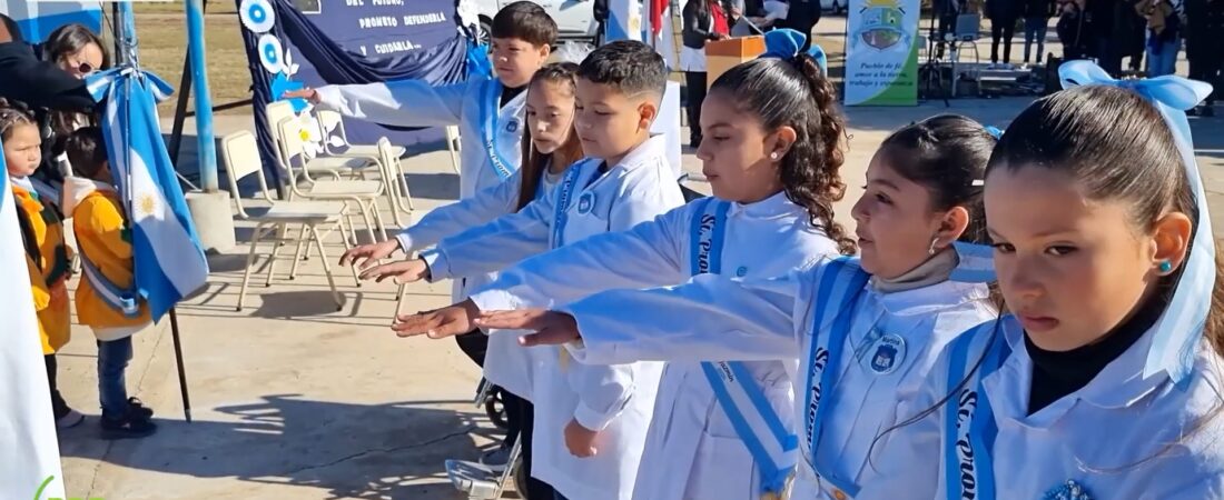 Chalacea celebró el Día de la Bandera con un emotivo acto en el primer Pueblo Belgraniano de Córdoba
