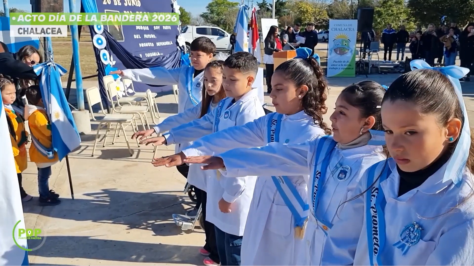 Chalacea celebró el Día de la Bandera con un emotivo acto en el primer Pueblo Belgraniano de Córdoba