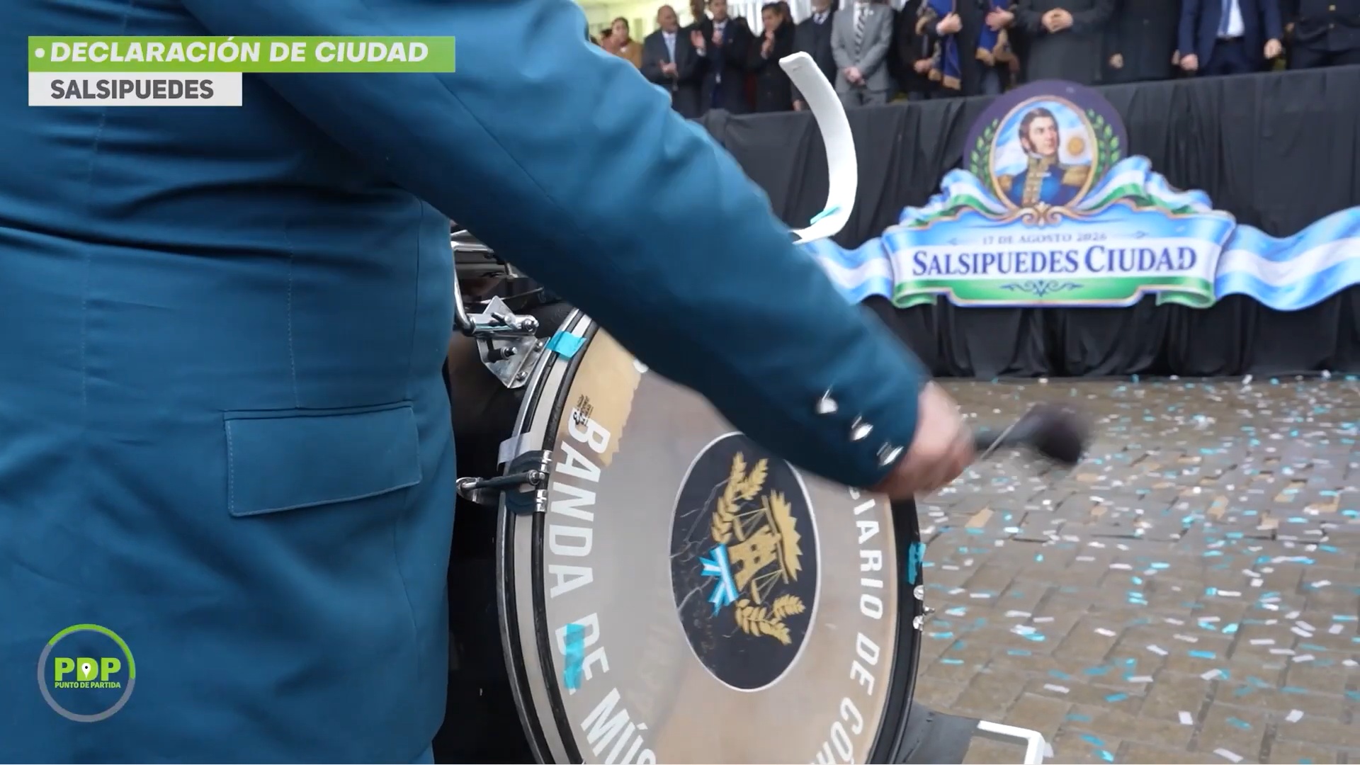 Salsipuedes fue declarada ciudad durante el homenaje a San Martín