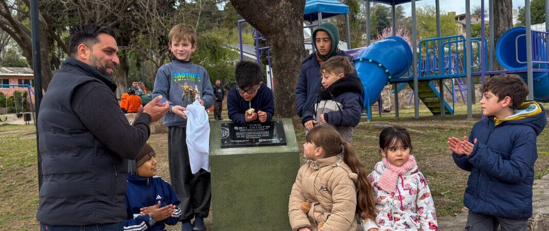 Río Ceballos inauguró la pavimentación de calle Nicanor Ceballos y la renovada Plaza San Isidro